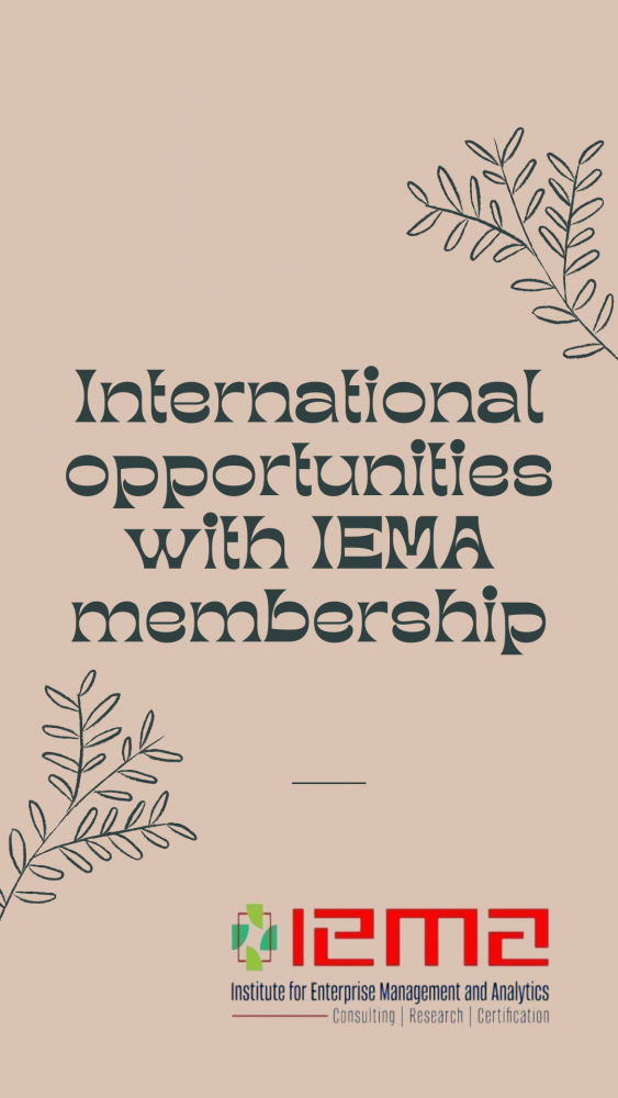 How IEMA Membership Can Open International Opportunities